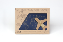 Map Passport Cover DIY Kit, Navy