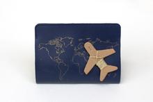 Map Passport Cover DIY Kit, Navy