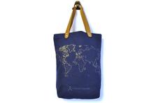 Map Travel Tote DIY Kit, Navy