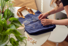Map Travel Tote DIY Kit, Navy