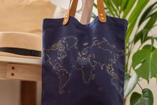 Map Travel Tote DIY Kit, Navy