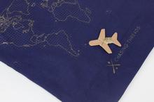 Map Travel Tote DIY Kit, Navy