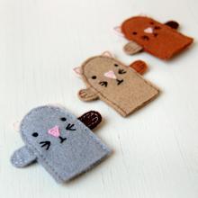 Kitten Finger Puppets Felt Craft Kit