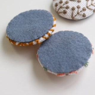 Buttons Ji-sashi Embroidery Kit, Garden