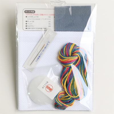 Buttons Ji-sashi Embroidery Kit, Garden