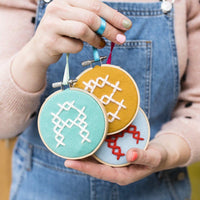 Alphabet Hoops Cross Stitch Kit