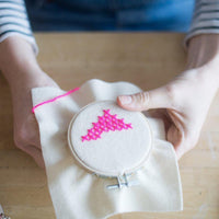 Heart Hoops Cross Stitch Kit