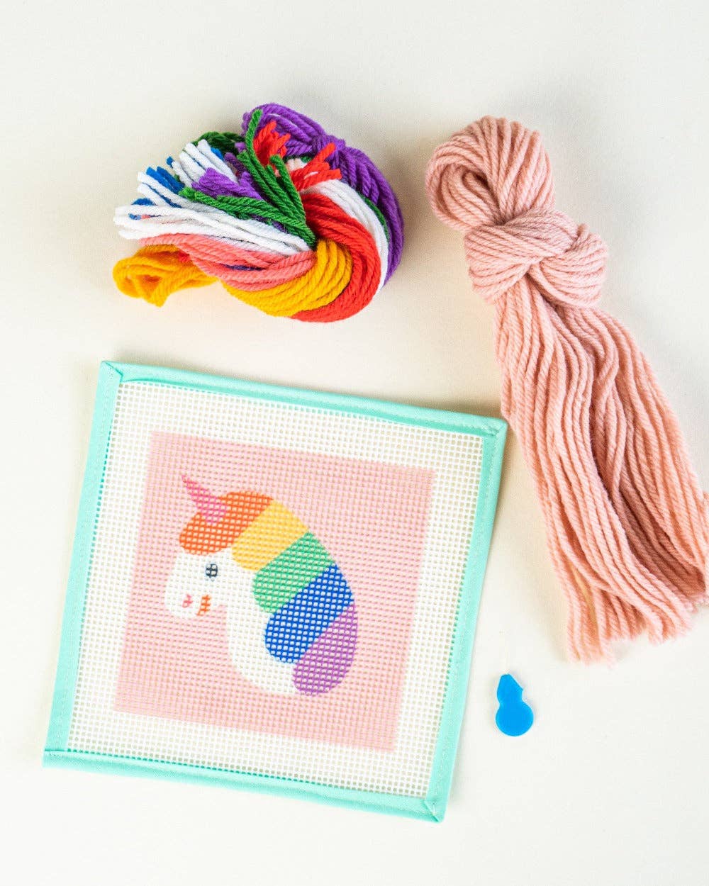 Rainbow Unicorn - Needlepoint Kit for Kids