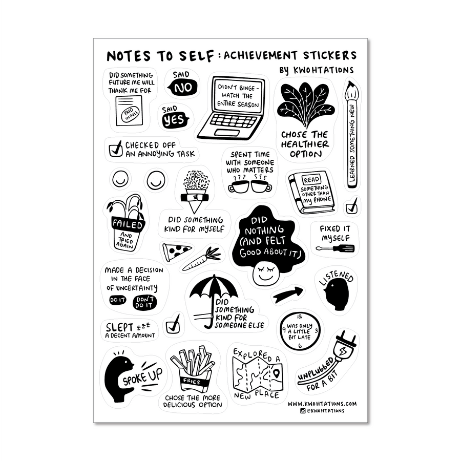 Achievement Sticker Sheet – Brooklyn Haberdashery