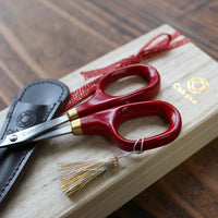 Fine Scissors with Gold Lacquer, Vermilion