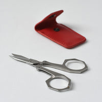 Sajou Folding Scissors with red leather case | Brooklyn Haberdashery