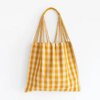 Hammock Bag, Mustard gingham