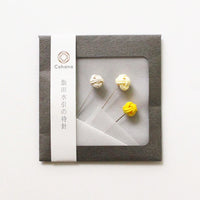 Cohana Iida Mizuhiki Sewing Pins, Set of 3 in Yellow | Brooklyn Haberdashery