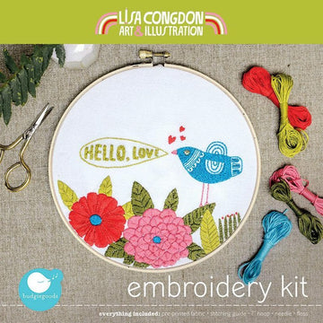 Hello Love Embroidery Kit
