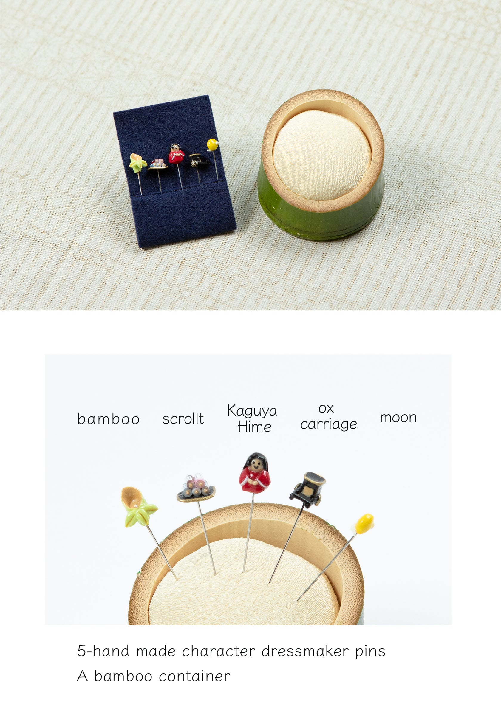 Princess Kaguya Folktale Pin Cushion Brooklyn Haberdashery