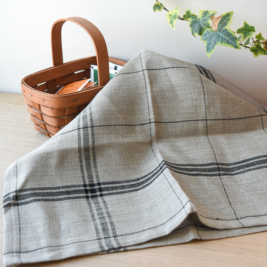 Linen Tea Towel, Checkered