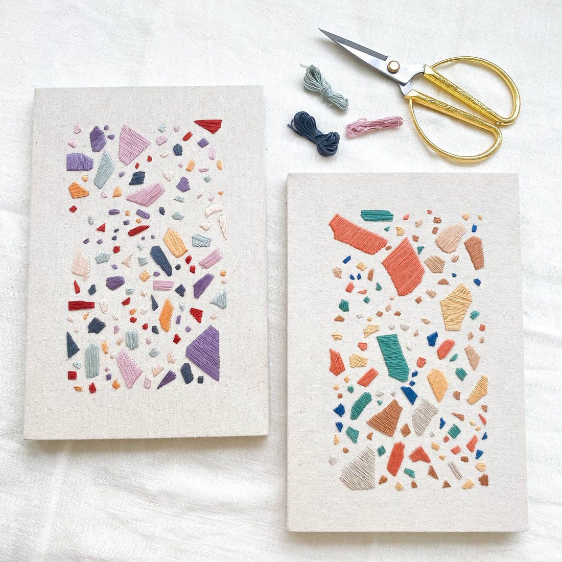 Terrazo Embroidery Kit, Earth