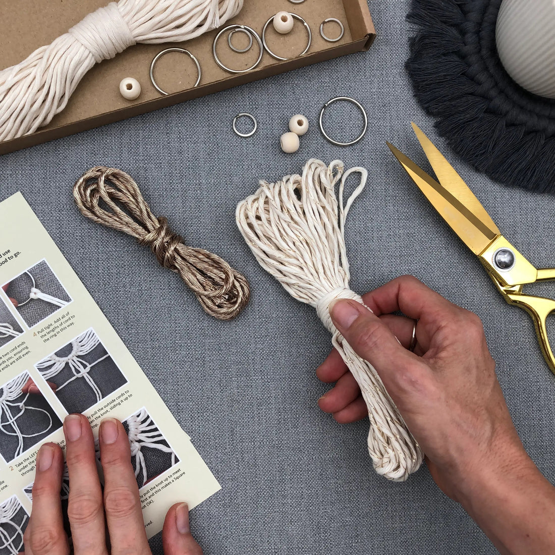 Macrame Christmas Snowflake DIY Kit | Brooklyn Haberdashery