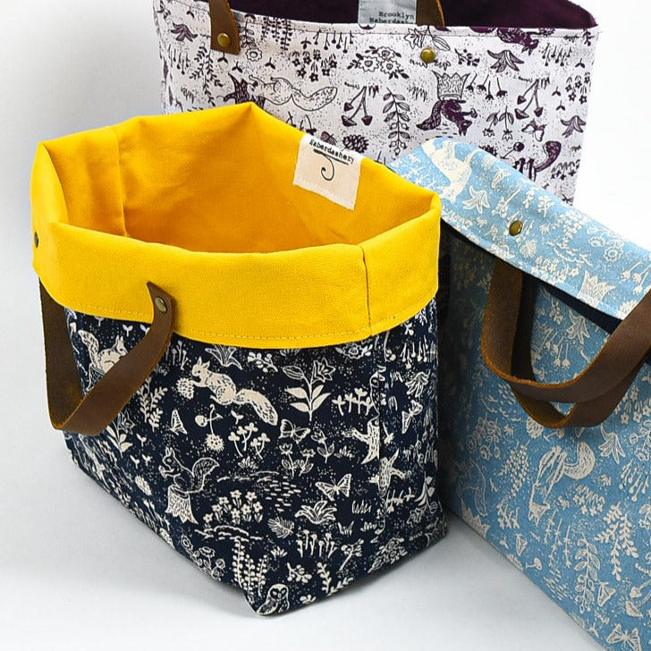 Mathilde Bin Tote, Woodland bluebonnet