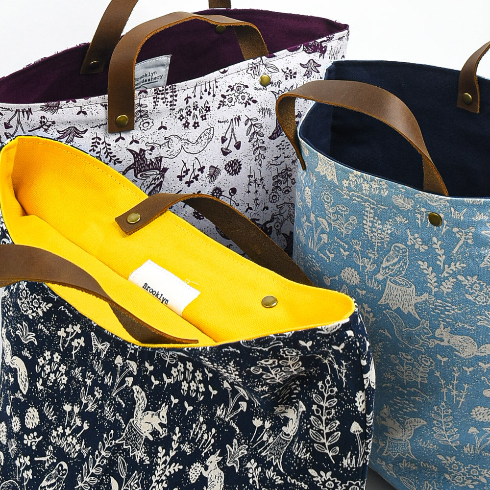 Mathilde Bin Tote, Woodland bluebonnet