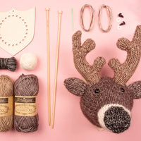 Mini Deer Head Knitting Kit | Brooklyn Haberdashery
