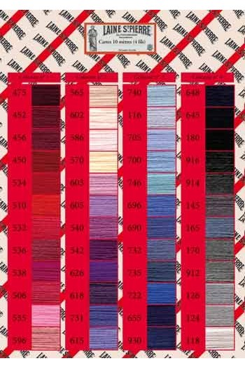 Thread Color Chart -- Laine St-Pierre thread