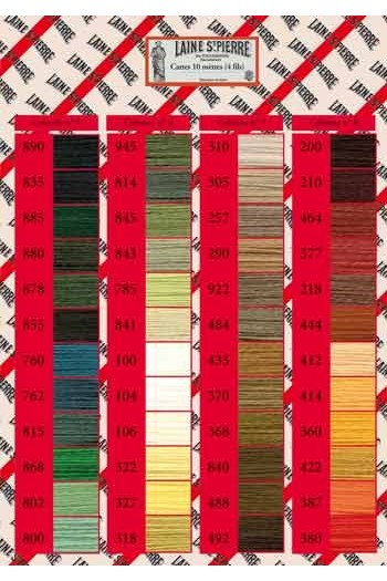 Thread Color Chart -- Laine St-Pierre thread