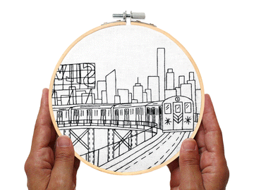 NYC Subway Embroidery Kit