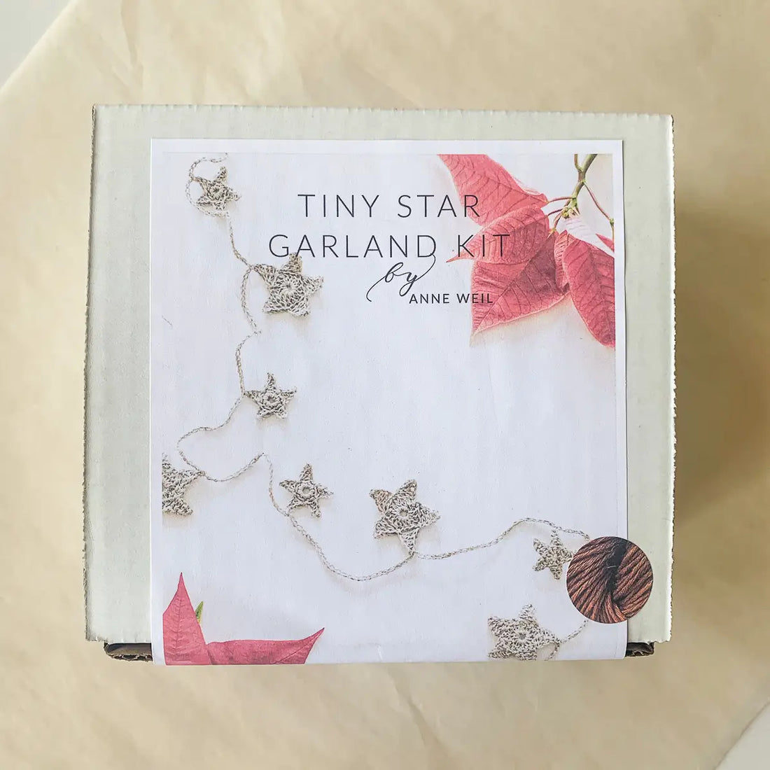 "Tiny Crochet Star Garland Kit by Anne Weil" box label | Brooklyn Haberdashery