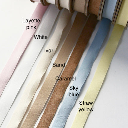 Twill Tape Ribbon, Sand