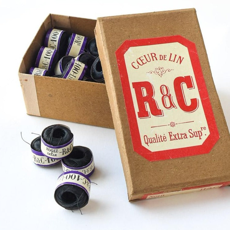 Vintage R&C Waxed Linen Thread #100