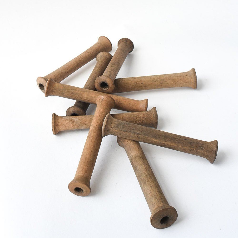 Rustic Wooden Spool from Silk Mill, 5"