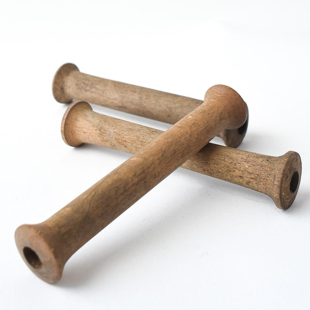 Rustic Wooden Spool from Silk Mill, 5"