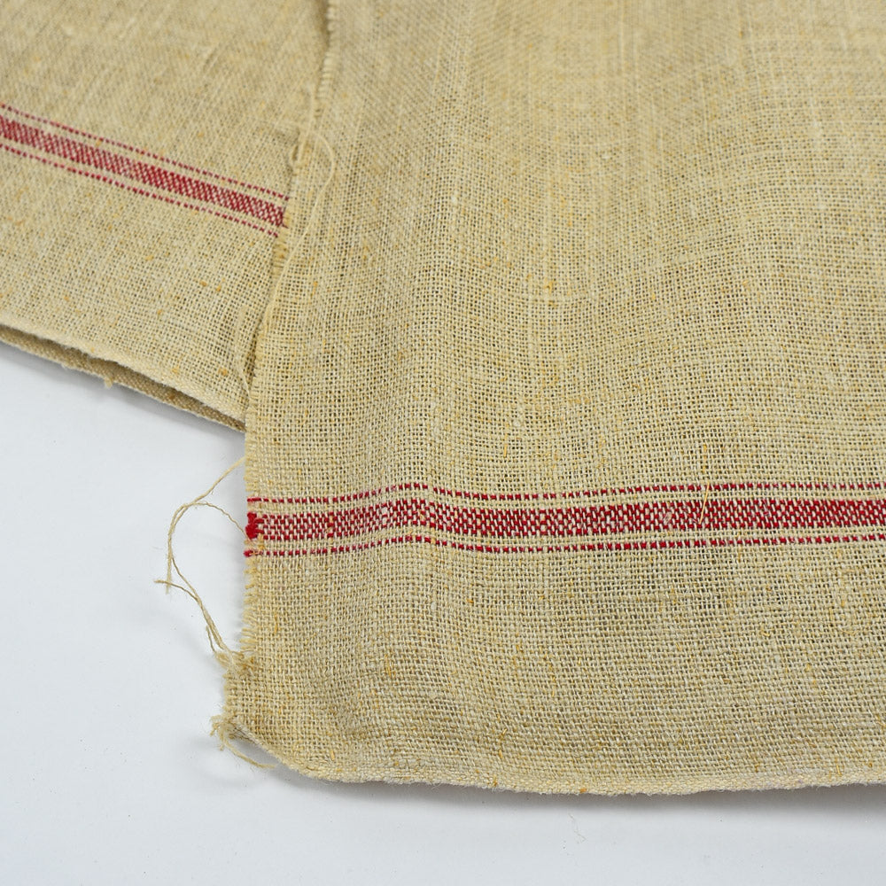 Antique French Hemp Toweling Fabric