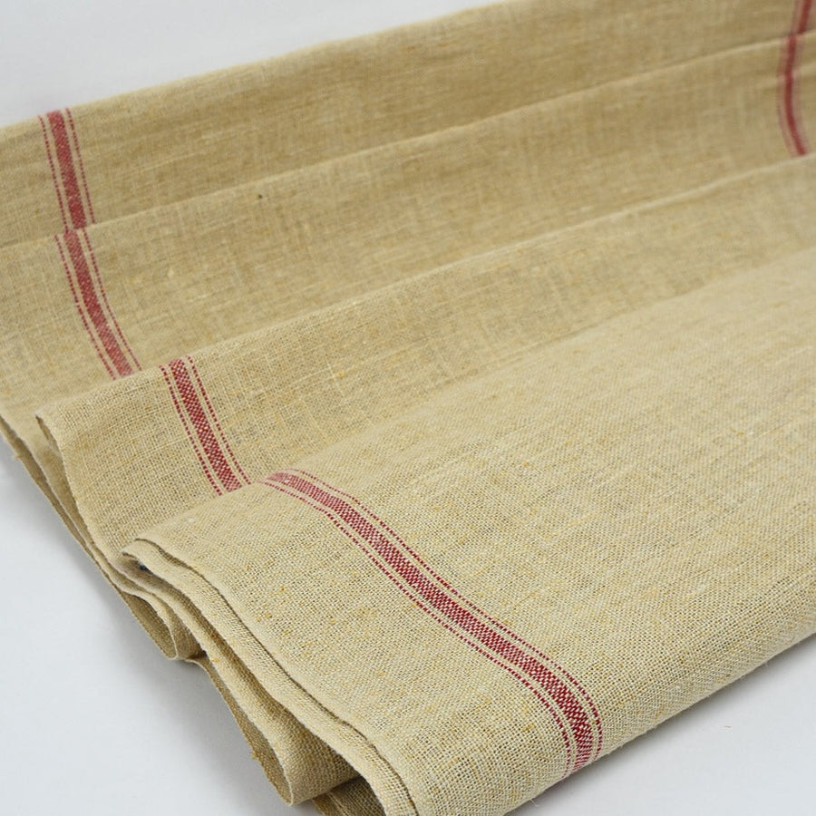 Antique French Hemp Toweling Fabric
